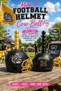 Football Helmet Cowbell