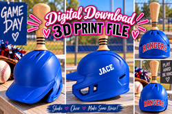 Baseball Helmet Cowbell - 3D Print Digital File