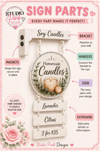 Personalized Vendor Booth Market Sign